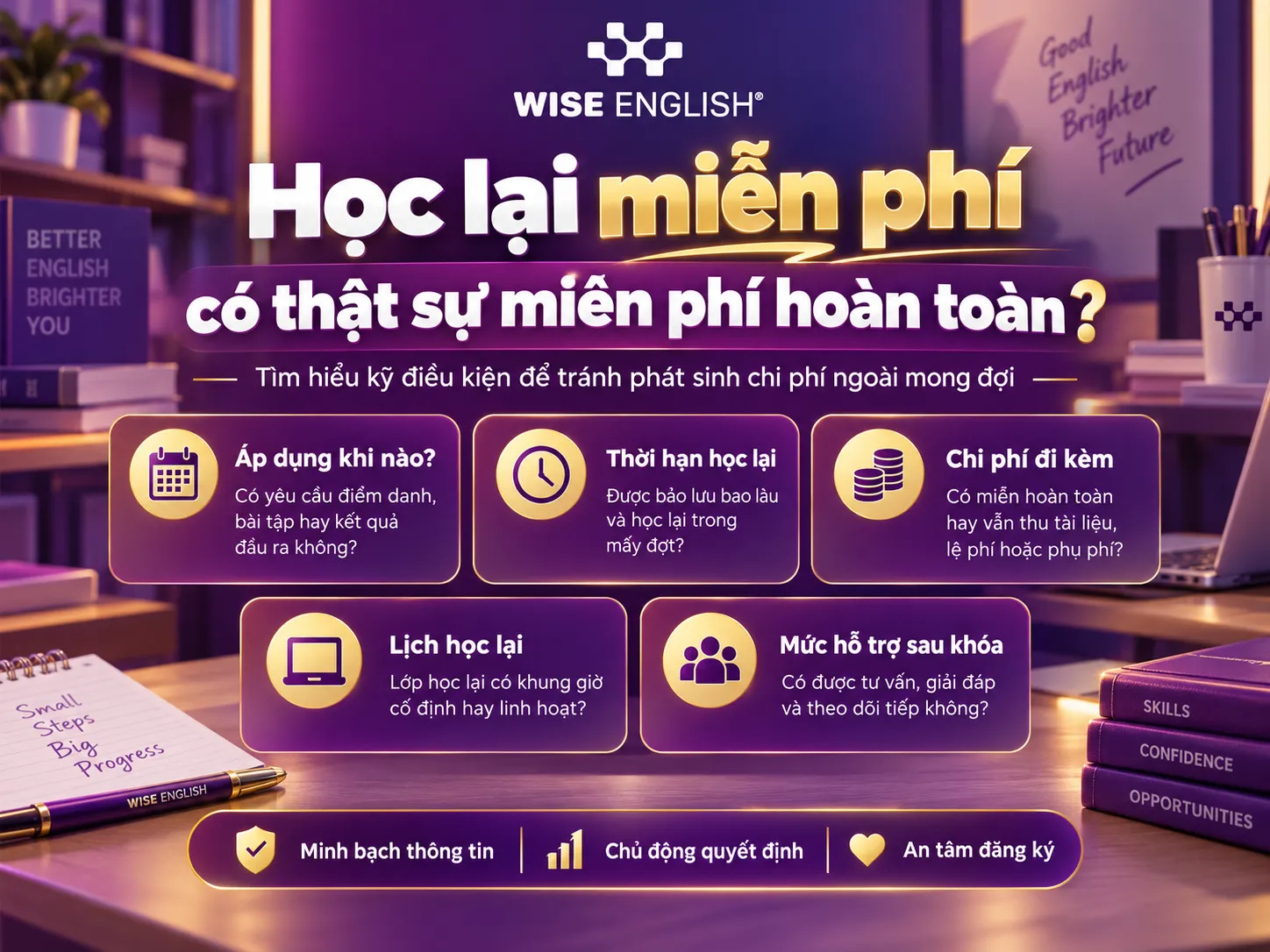 Học lại miễn phí có thật sự miễn phí hoàn toàn?