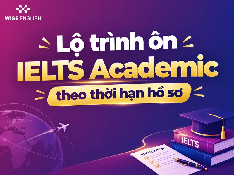Lộ tr&igrave;nh &ocirc;n IELTS Academic theo thời hạn hồ sơ