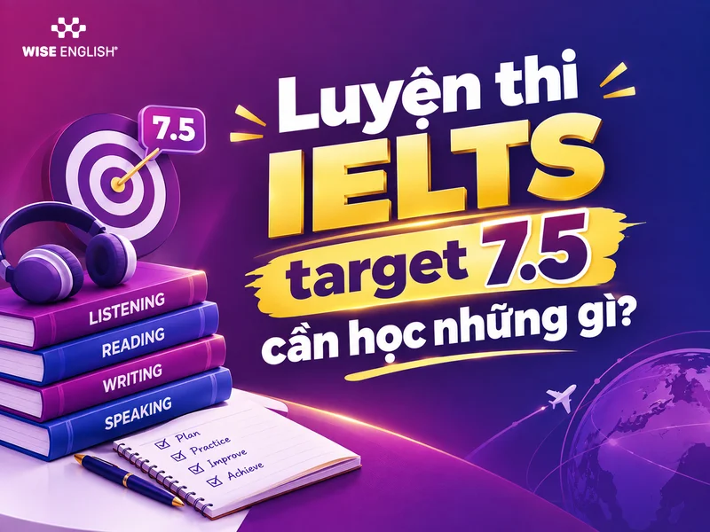Luyện thi IELTS target 7.5 cần học những gì?