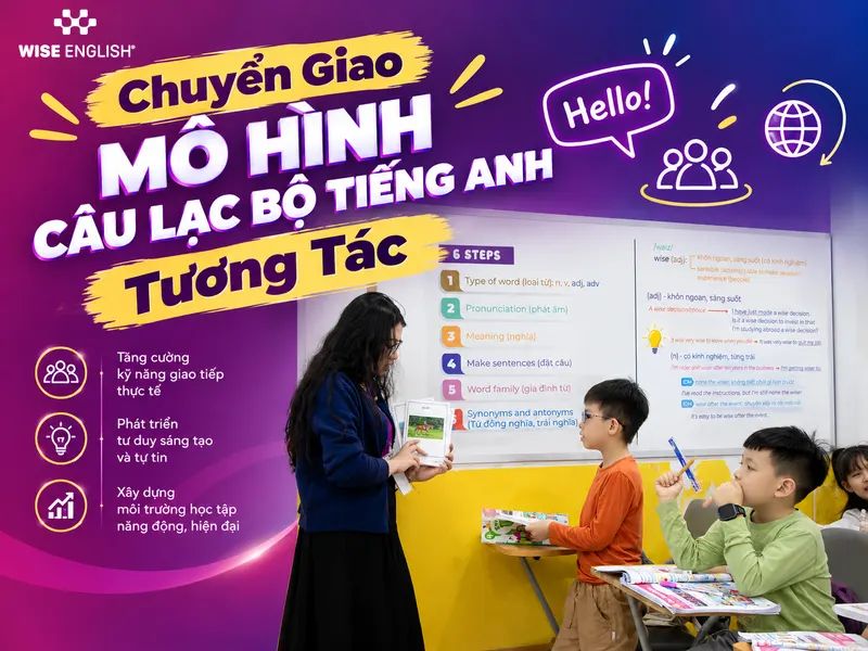 Chuyển Giao M&ocirc; H&igrave;nh C&acirc;u Lạc Bộ Tiếng Anh Tương T&aacute;c