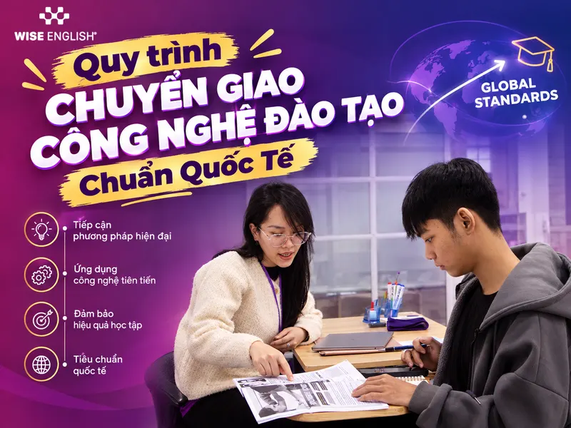 Quy tr&igrave;nh chuyển giao c&ocirc;ng nghệ đ&agrave;o tạo chuẩn quốc tế