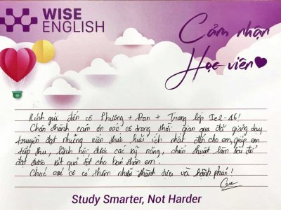 cảm nhận học viên wise english