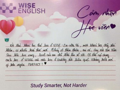 cảm nhận học viên wise english