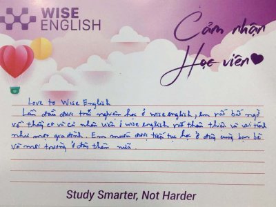 cảm nhận học viên wise english