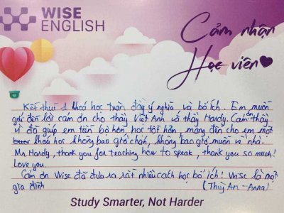 cảm nhận học viên wise english